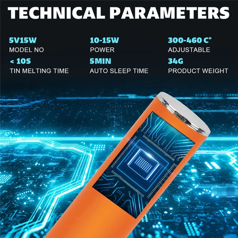ХОРОШИЙ комплект паяльника, беспроводной бытовой электрический паяльник 5 В 15 Вт 1100 мАч портативный паяльный комплект, для домашней сварки своими руками