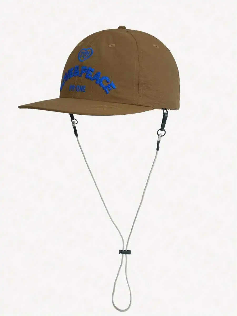Unisex-Baseballkappe mit Schnelltrocknungs-Funktion und Kordelzug, Dünner Schirm, Street-Brand Snapback-Mütze, Vielseitige Hip-Hop-Kappe, Sommer, Strand – Detail 8
