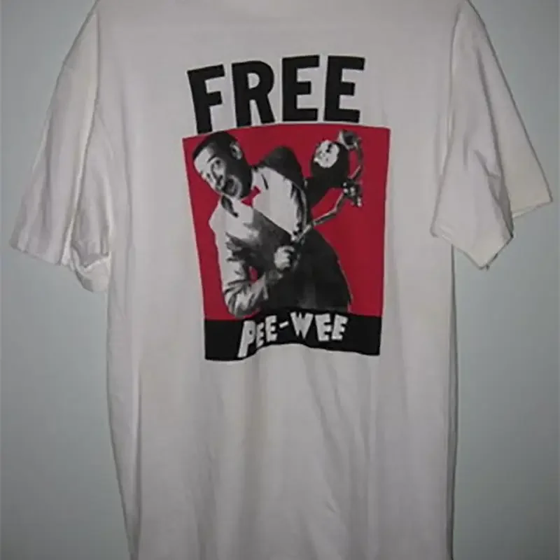 VTG free Pee Wee Herman white T shirt UNISEX All sizes S to 345XL XB563