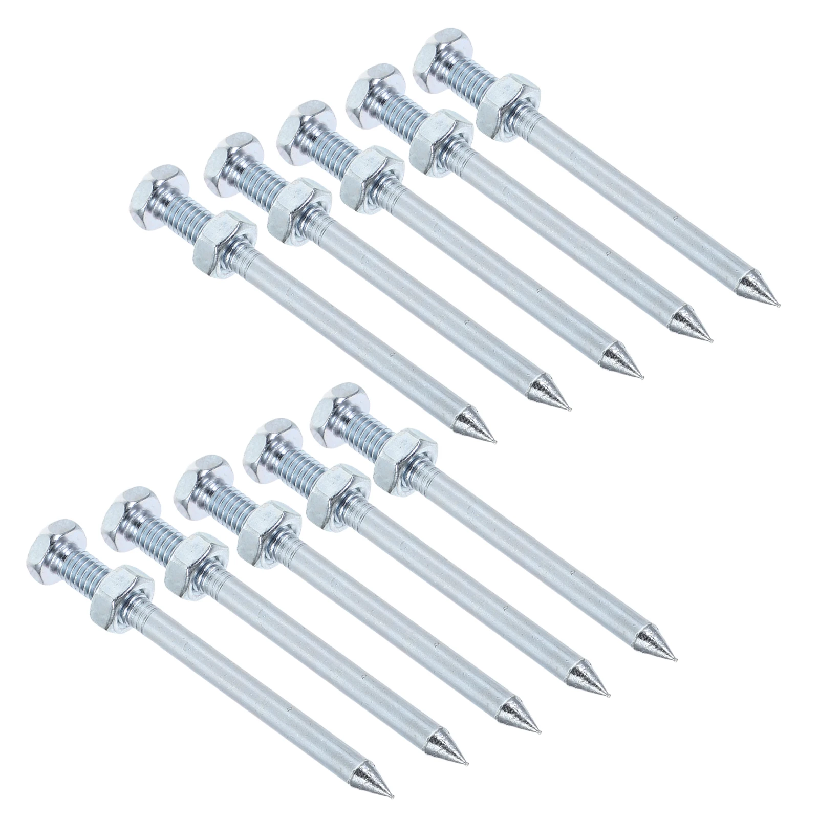 

10 Pcs Lawn Spikes Aerating Aerator Spiked Shoes Pegs Replacement Metal