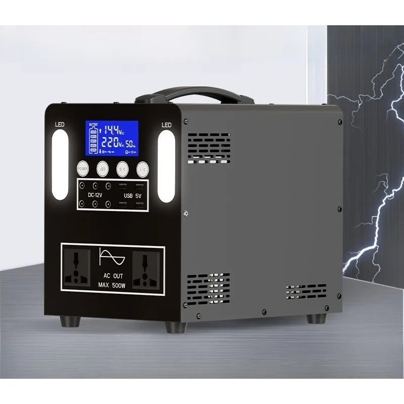 

500W Portable Power Station 220V, Outdoor Backup Power Supply, Mobile Emergency Power Bank 2pcs