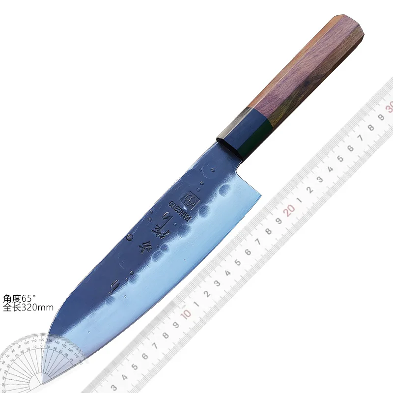 Imagem -06 - Faca de Chef de de Alto Carbono Facas de Cozinha Santoku Lâmina de Lâmina Sharp Estilo Japonês 5crcomov Ferramentas de Corte de Carne Novo Aço Inoxidável