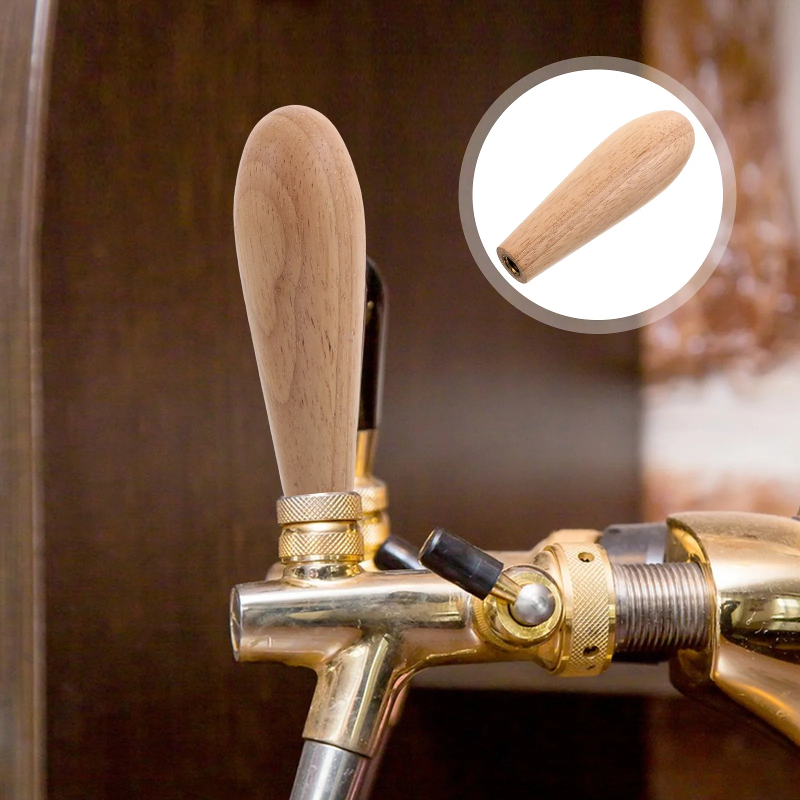 

Wooden Beer Tap Handle Rustic Classic Keg Tap Knob Replacement Handle for Bars Pubs Breweries Keg Taps Handles