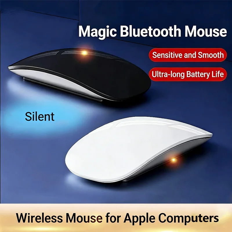 Wireless Bluetooth Mouse Multi-Touch Ergonomic Silent Mouse Type-C Charging Portable Laptop Office Gaming Universal Mouse 2026