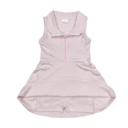 Wholesale Baby Girl Pink Athletic Active Wear Knee Length Dress Toddler Kids Children Sleeveless Yoga One Piece Swimsuit Clothes