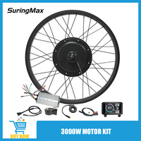 26 INCH 3000w Fat Hub Motor Kit 175mm Ebike 45H 72V 80A 100A Controller 26x4 Electric Bicycle Bike Conversion Set