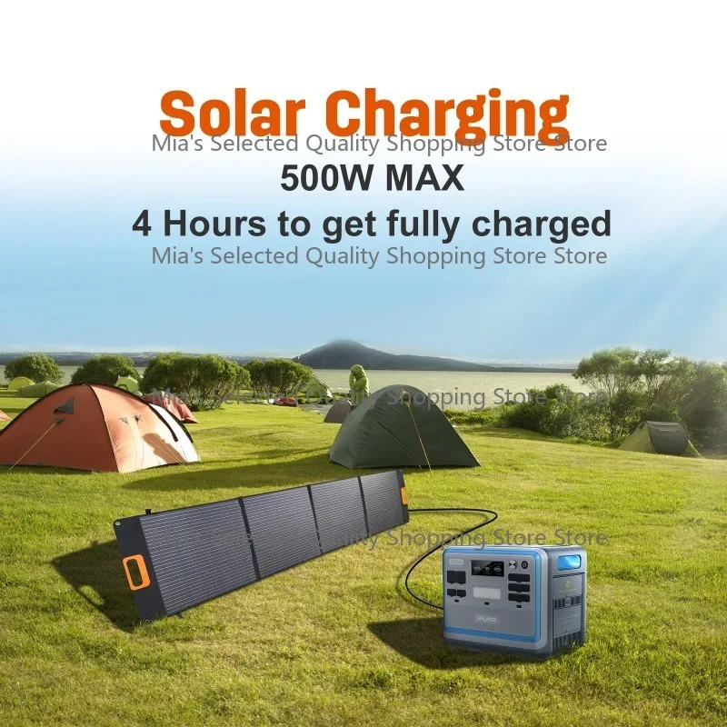 Hyper Flash Charging Solar Generator with UPS 2400W 1000W Power Station