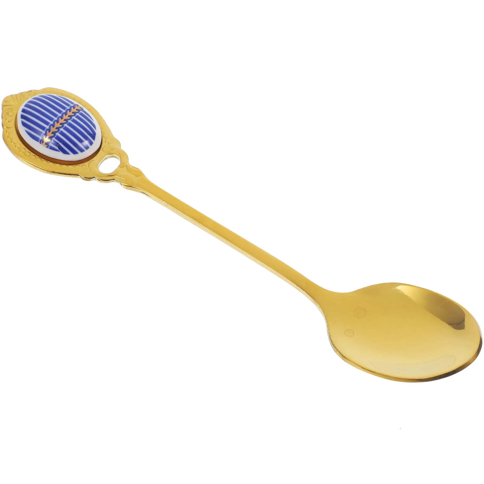 

1pcs Stirring Spoon Stainless Steel Gold Coffee Spoons Long Teaspoons For Iced Tea Honey Espresso Party Kitchen Use
