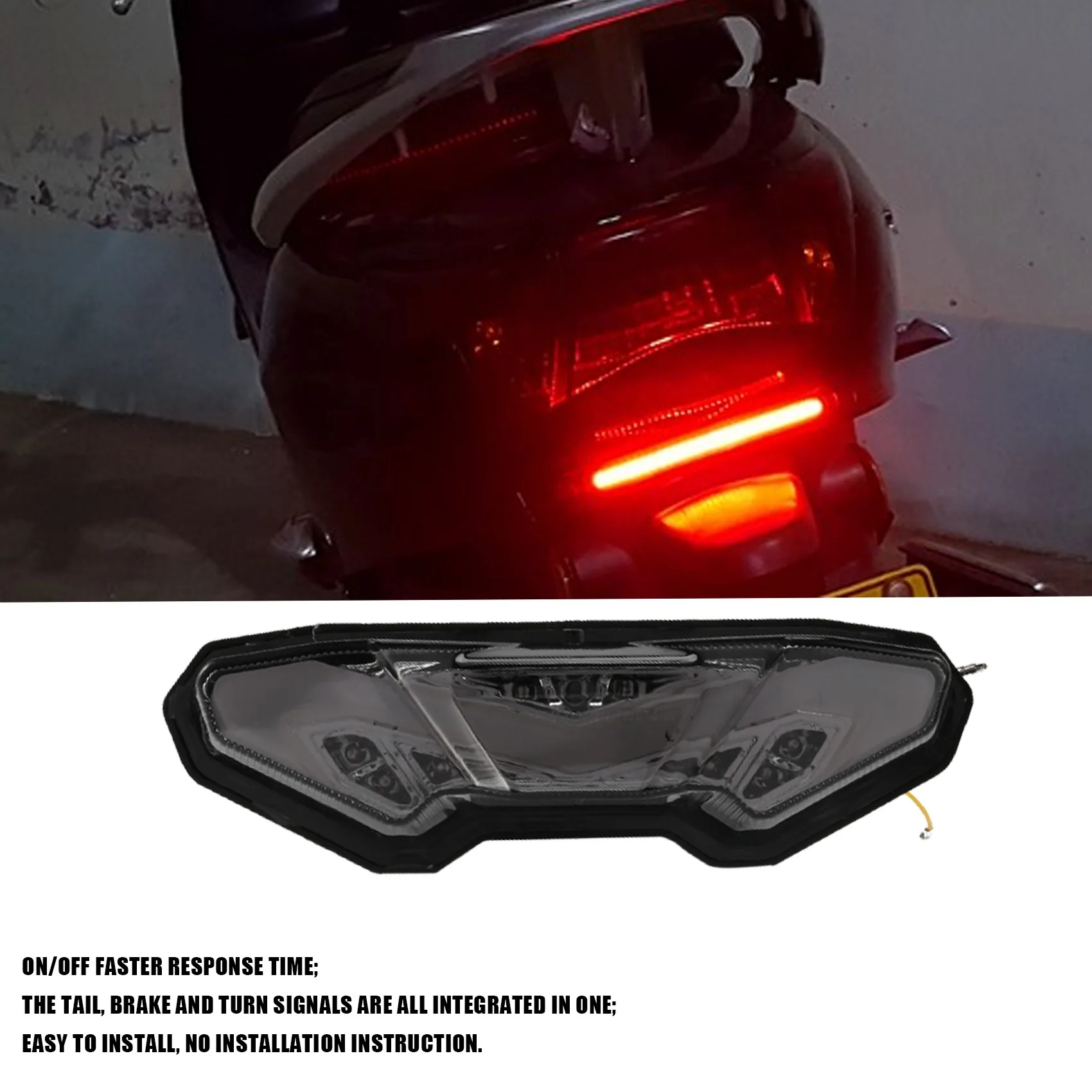 

Улучшенный интегрированный светодиодный фонарь-повторитель поворота и задний фонарь для мотоциклов MT-10, FZ-10, FJ-09, MT09, Tracer 900/GT, MT-09