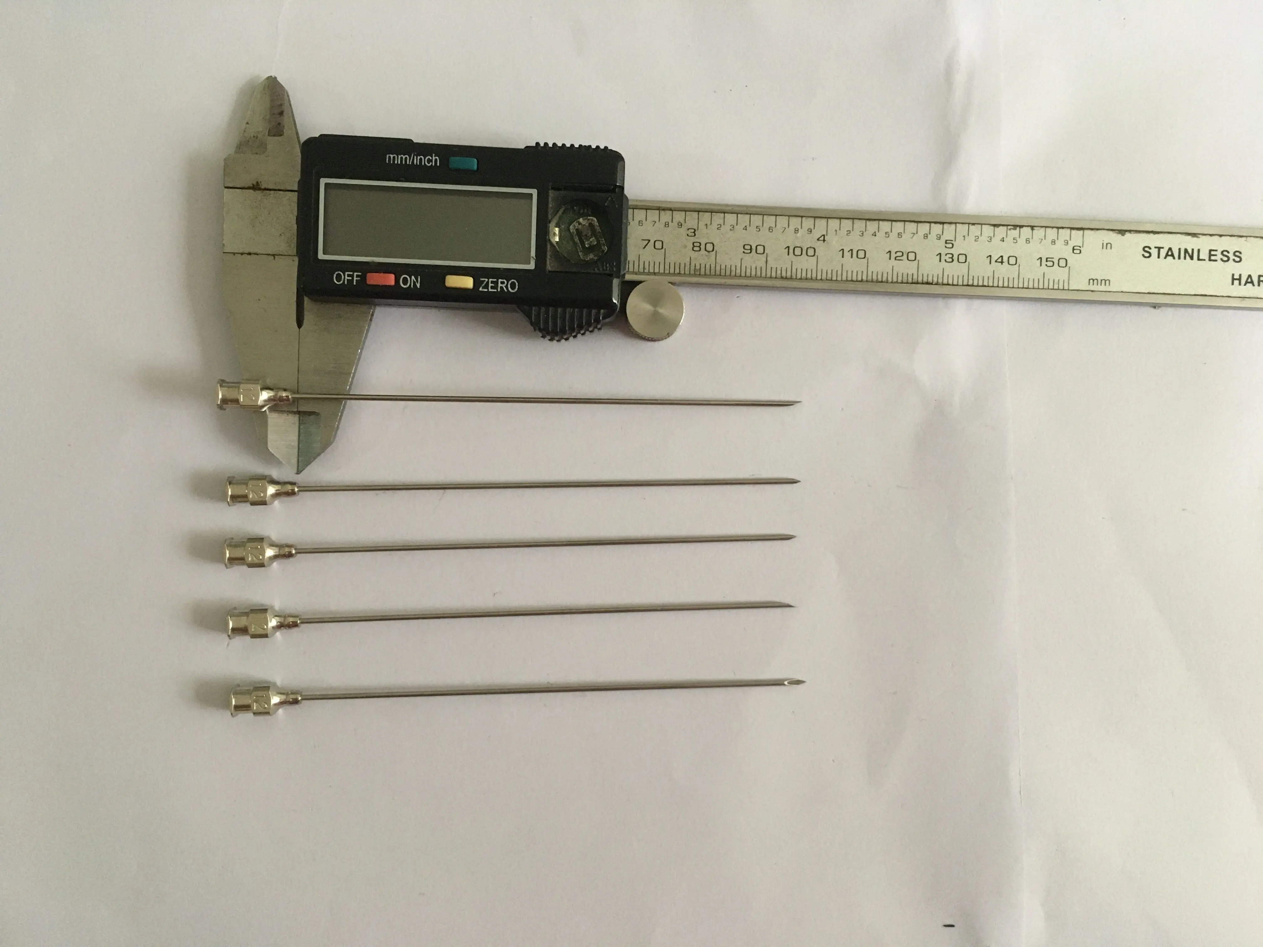 5pcs 2.0mm OD 14G 2.0x60/80/100/120/150/200/250/300mm Stainless Steel Syringe Needle Dispensing Needle Lab Sampling Needle