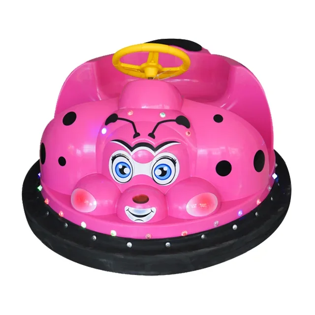 

DIY Sticker Race Car 12V Kids Toy Electric Ride On Bumper Car Vehicle With Remote Control LED Lights & 360 Degree Spin C