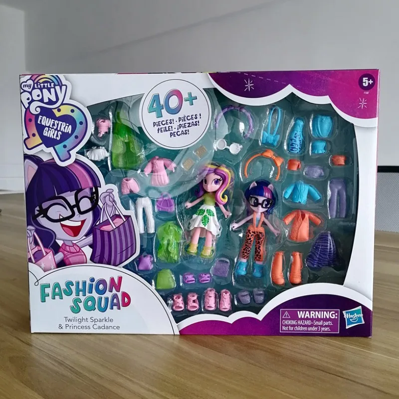 Hasbro My Little Pony Equestria Girls Fashion Squad Twilight Sparkle Princess Cadence Action Figures Dress Up Doll Toys Gift