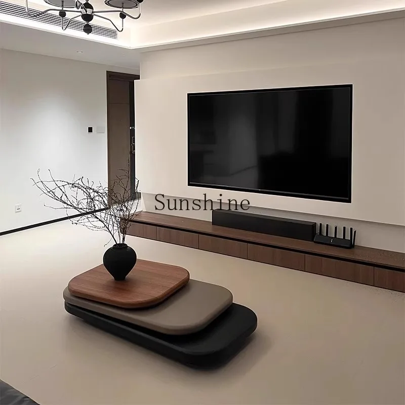 

Italian minimalist rotatable coffee table combination modern simple living room home floor coffee table