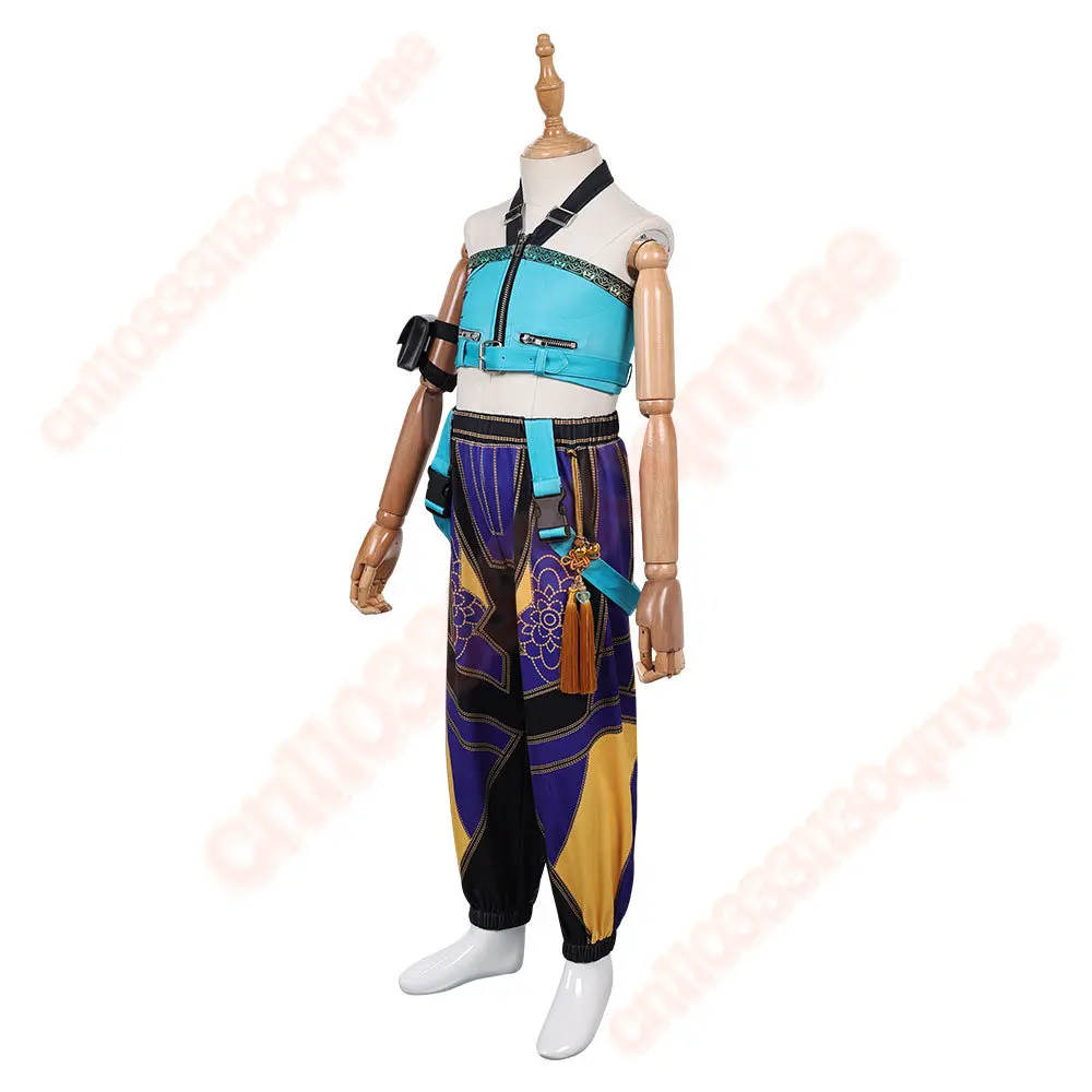 Disfraz de Zoey para niños, traje de fantasía de demonio Kpop 2025, conjunto de pantalones superiores, traje de fiesta de juego de rol de Carnaval de Halloween para niñas