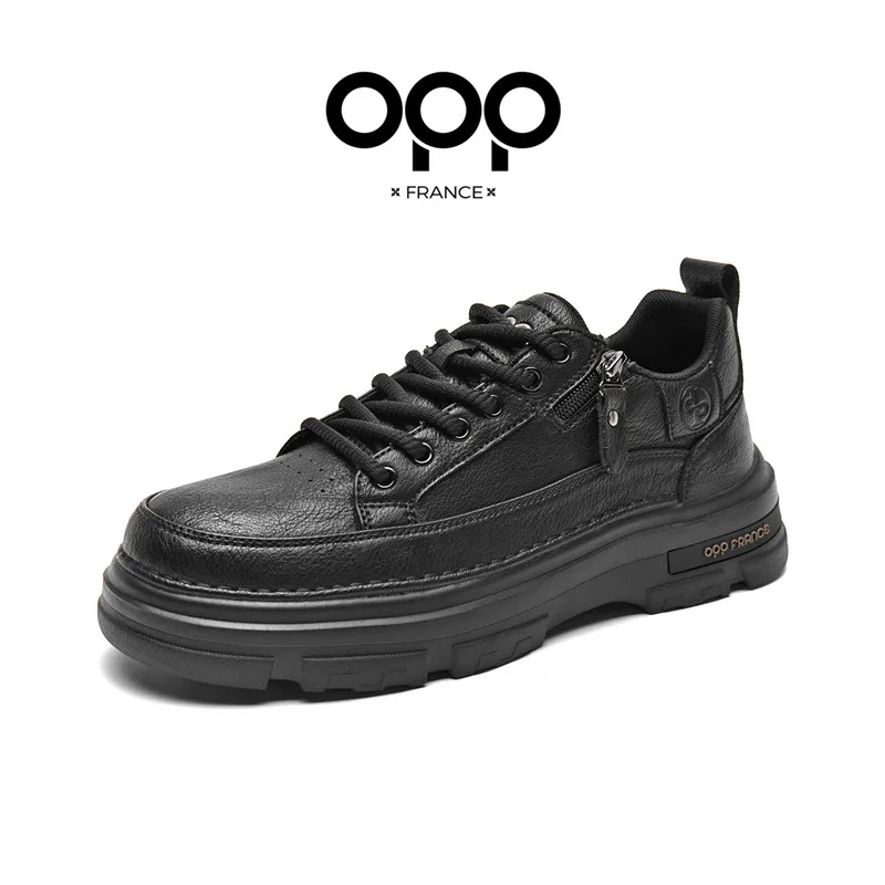 

OPP Men's New work Shoes Running Blance Sports 574 Shoes safe Sneakers Genuine Leather work boots