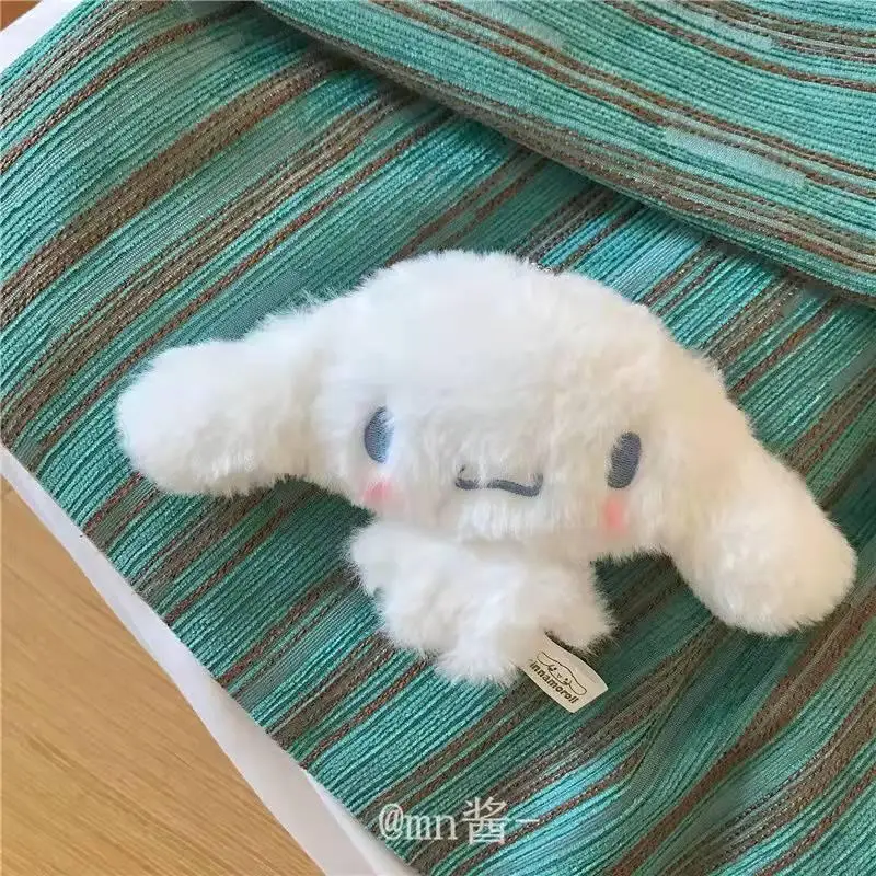 Pendentif en peluche Sanurgente Cinnamoroll pour filles, porte-clés en peluche, mini porte-monnaie, dessin animé Kawaii, jouets en peluche, décoration de sac, cadeaux