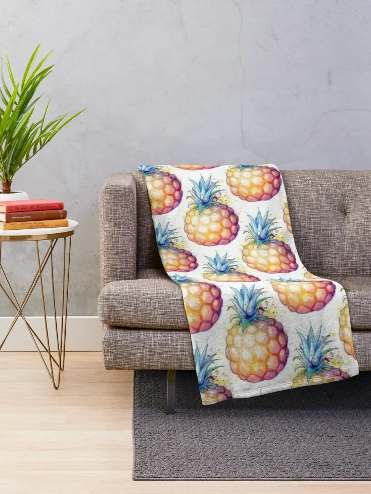 Fat Pineapple 2 Throw Blanket Heavy Polar Thermals For Travel Luxury Brand Blankets