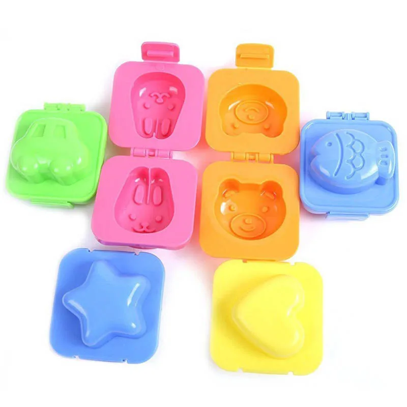 1PCS Sushi Mold Children Rice Vegetable Roll Making Tool Cute Cartoon Shape Jelly Mould Baby Kid Food Cooking Tools Color Radom