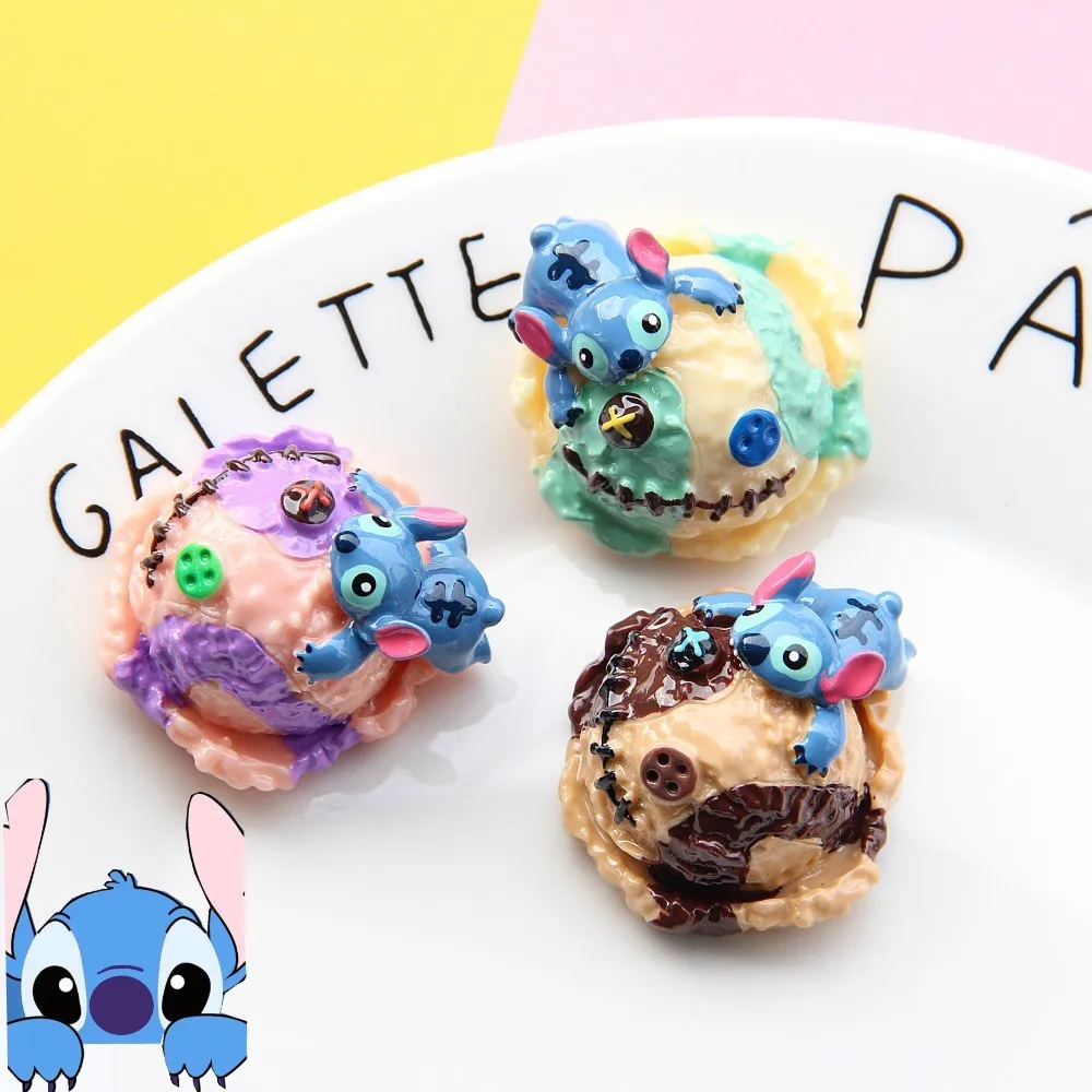 

Imitation Food Disney Stitch Shoe Charms Ice Cream Ball Cartoon DIY Shoes Accessories For Clogs Sandals Decorations X-mas Gifts