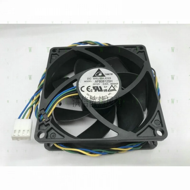 

H 1 pcs FOR Delta 8025 AFB0812SH DC12V 0.60A PWM Cooling 8cm Fan