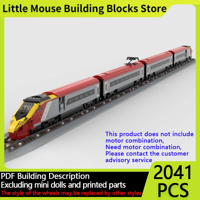 

City Car Model MOC Building Bricks UK High Speed Railway Train Modular Technology Gifts Holiday Assemble Children Toys Suit