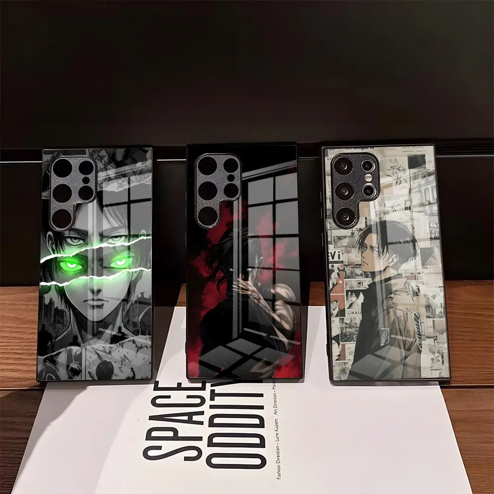capa-de-celular-anime-hot-attack-on-titan-preta-para-samsung-s26-ultra-s25-edge-ultra-s23-s22-s21-s20-ultra-plus-s24-fe-a25-com-vidro-temperado