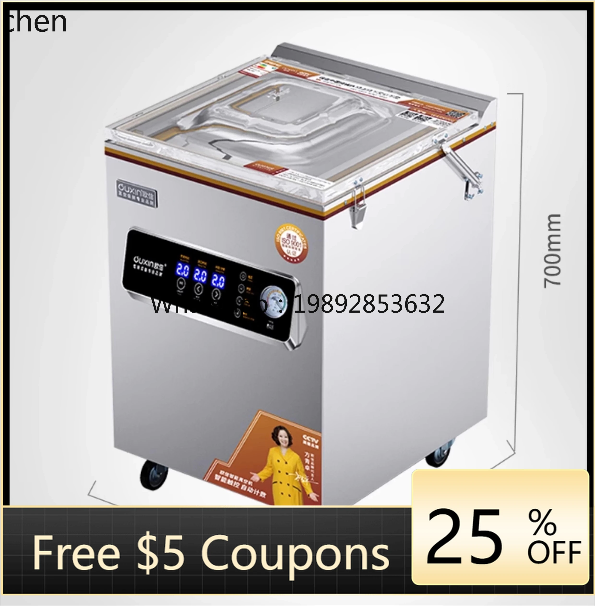 

commercial vacuum food packaging machine automatic wet and dry dual-purpose fresh-keeping sealing machine