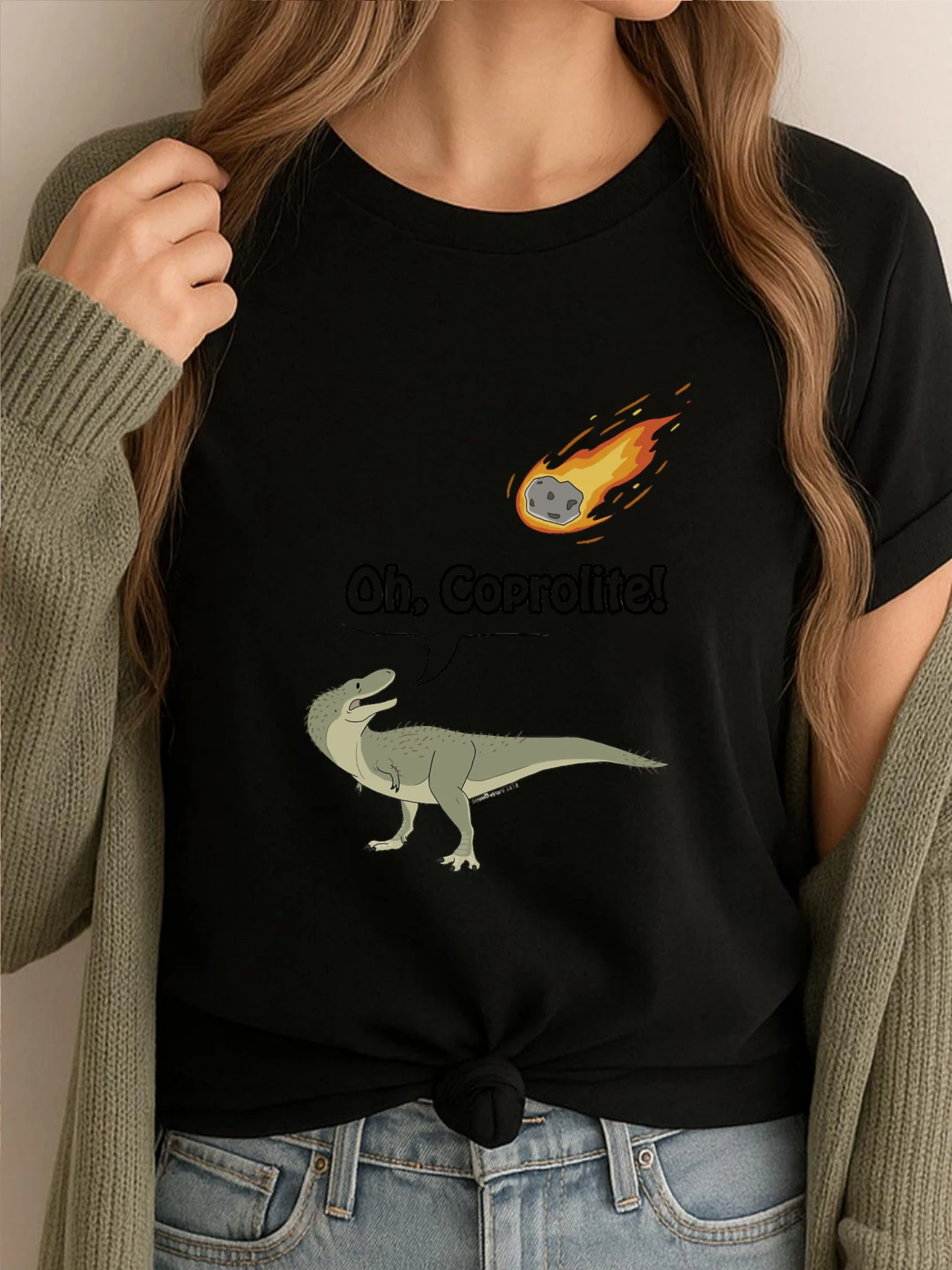 

Футболка с рисунком Oh Coprolite, мужская одежда, футболка в стиле ретро, забавные футболки, мужская удобная одежда высокого качества с принтом в китайском стиле