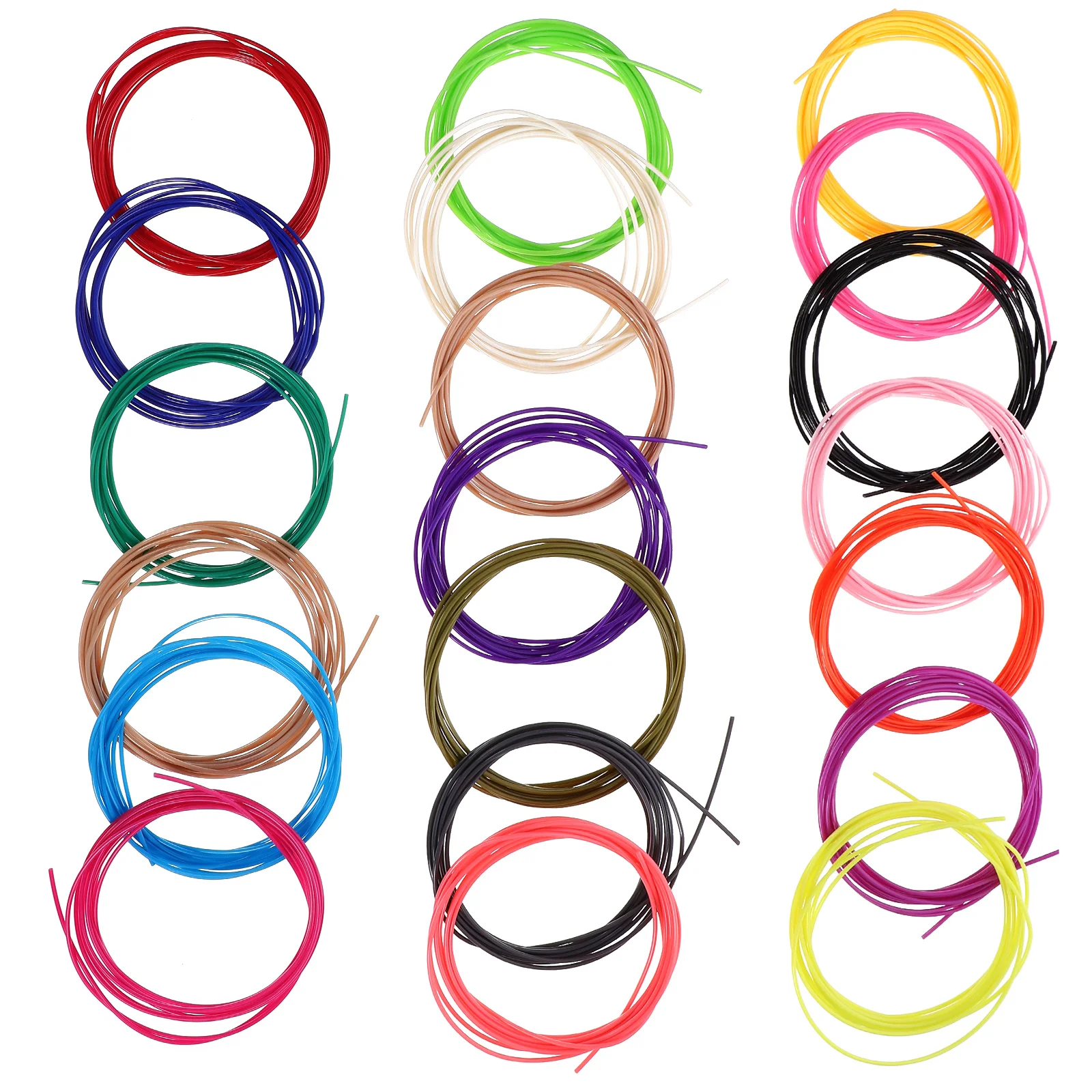 

20 рулонов нити для 3D-принтера 1,75 мм, стабильная, с низким допуском, гладкая, прочная, материал для 3D-принтера, аксессуар