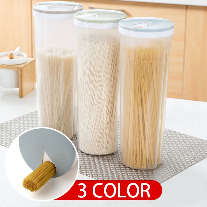 Recipientes para Almacenar Pasta, Recipientes para Almacenar Fideos, Gran Capacidad, Organizador de Cocina, Recipiente para Almacenar Pasta con Compartimentos, Recipiente para Almacenar Fideos