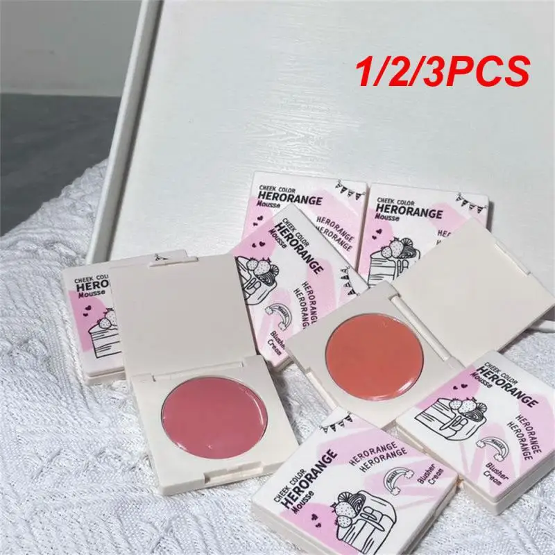 1/2/3PCS crema idratante Blush Velvet Fog 4.5g Blush Clay Face Makeup Single Color Cream Blush Natural Makeup Blush