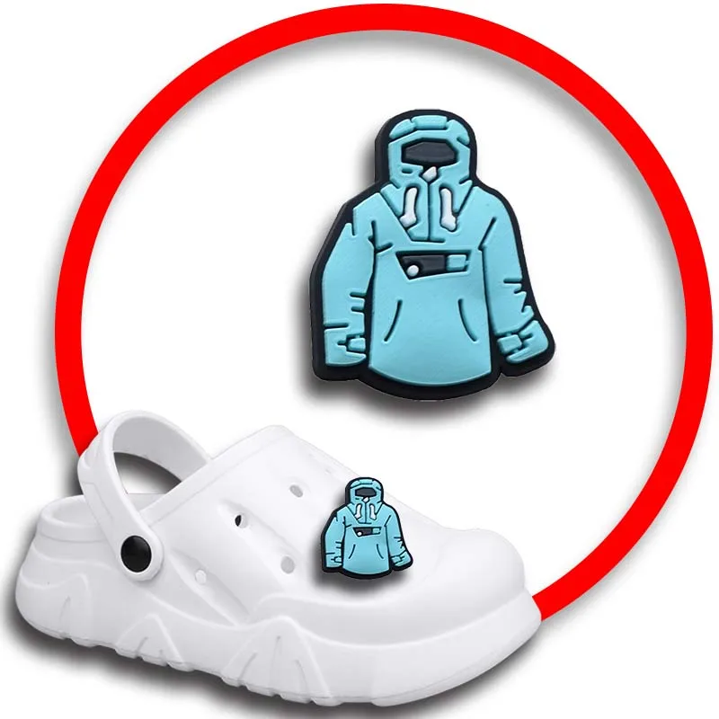 Ski Athletes Shoe Charms for Crocs Sandals Women Clogs Pins Shoe Decorations Accessory Men Badges Girls Kids Shoes Accessories