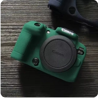 Untuk Canon EOS R10 R50 R100 cangkang pelindung baru kualitas tinggi antiselip kulit silikon penutup pelindung tas kamera DSLR