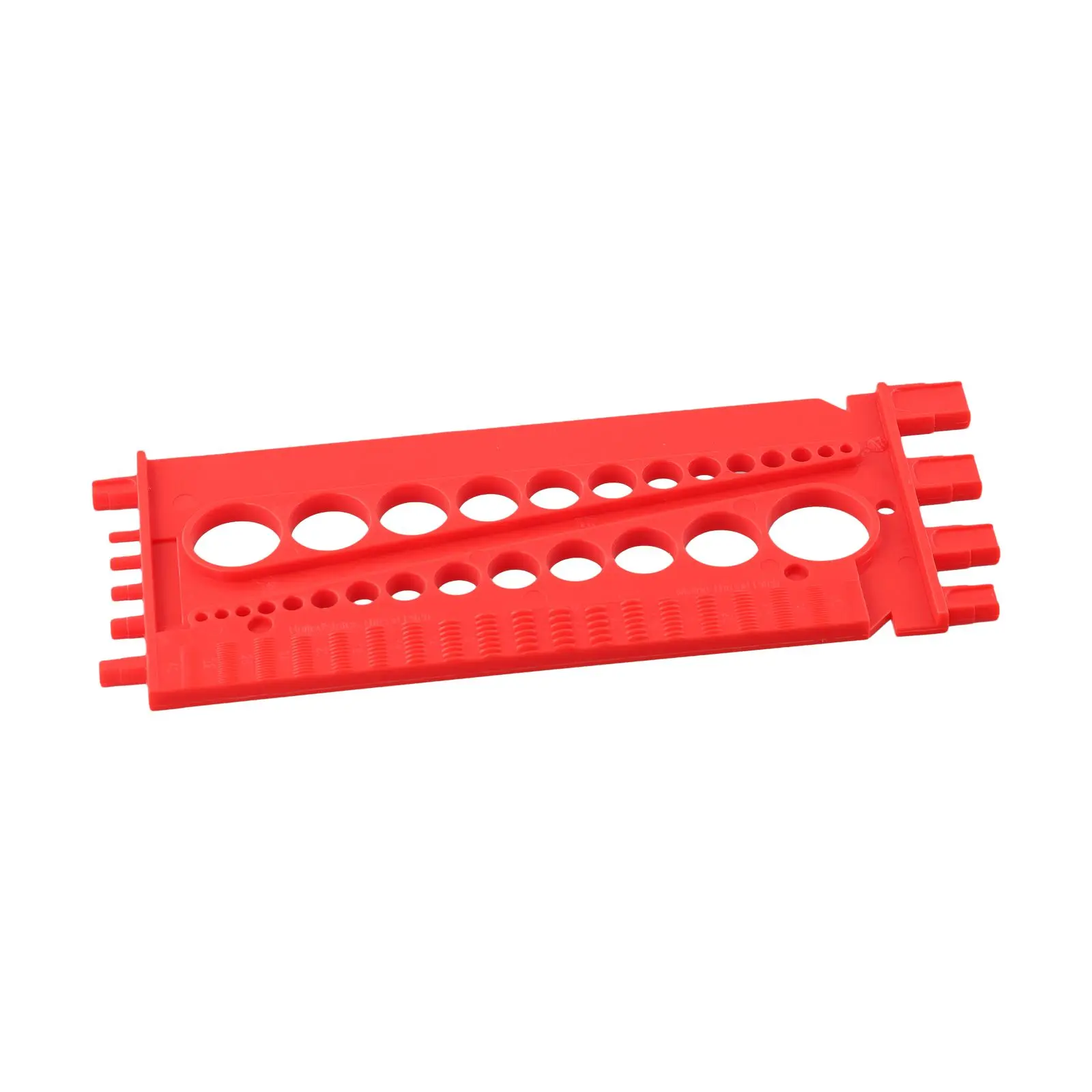 21cm/8.27inch Measuring Tool Measuring Tool Fasteners Gauge Measuring Tool Nut Thread Metric Imperials Gauge Tester Red Color