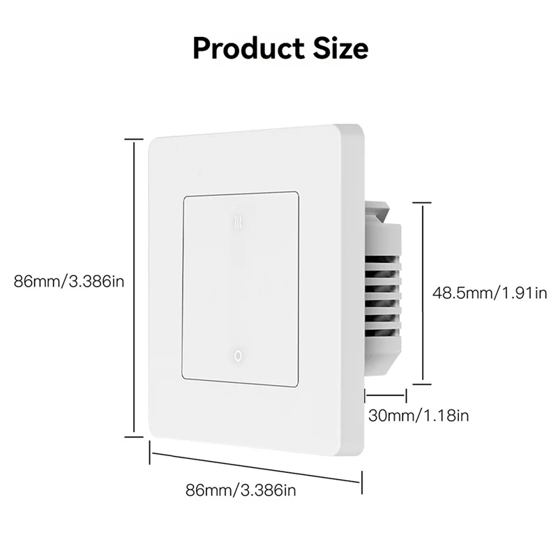 B29C-Tuya 20A Zigbee Smart Heater AC Switch High Load Electricity Monitor Double Pole App Remote Control Support Alexa