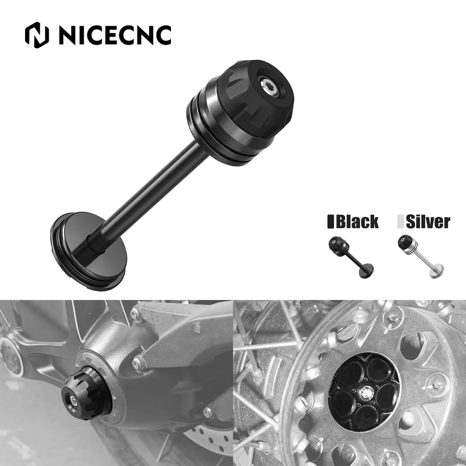 

For BMW R1250 GS 2019-2023 NICECNC Rear Axle Fork Wheel Protection Crash BMW R1250GS Adventure 2019-2024 2023 R1250GS R1250GSA