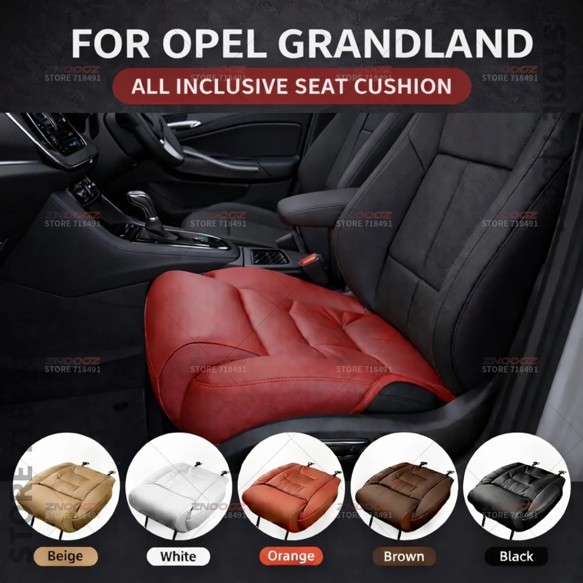 

For Opel Grandland Car Seat Leg Support Extension Seat Cover Memory Foam Extender Cushion Interior Accessories