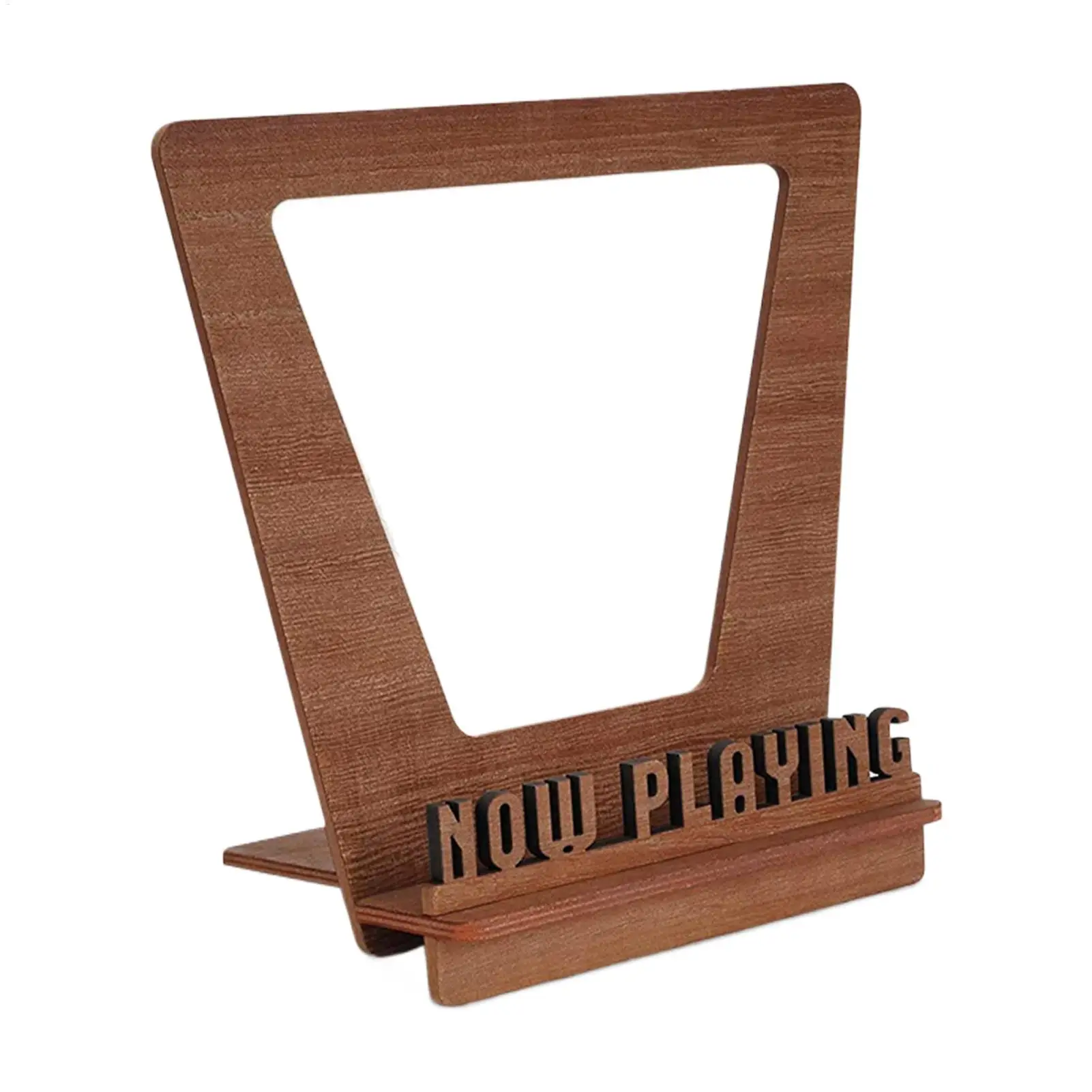 Soporte de madera para discos ahora jugando, soporte de madera, estante de almacenamiento de registros, estantes minimalistas para carpetas de archivos de álbum, tocadiscos de Audio y vídeo