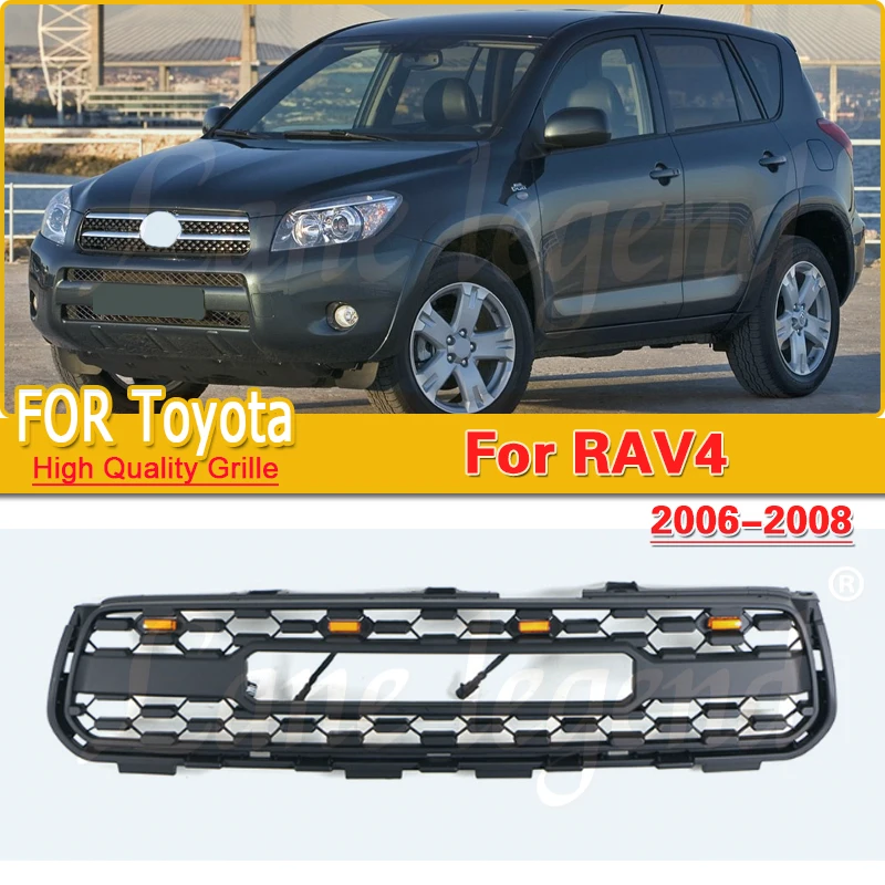 

Car Front Bumper Grille Racing Grill Style Bumper Mesh Trim Car For Toyota RAV4 2006-2008 Car Accessories Car Styling