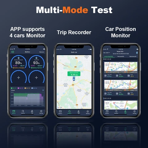 Беспроводной монитор состояния аккумулятора ANCEL BM200 для Android и iOS — пример использования