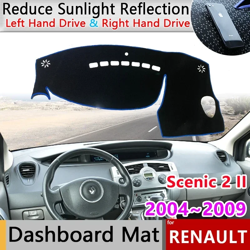 

Car Dashmat Pad for Renault Scenic 2 II 2004~2009 2005 2006 Mat Dashboard Guard Cover Carpet Rug Anti-Slip Sunshade Accessories