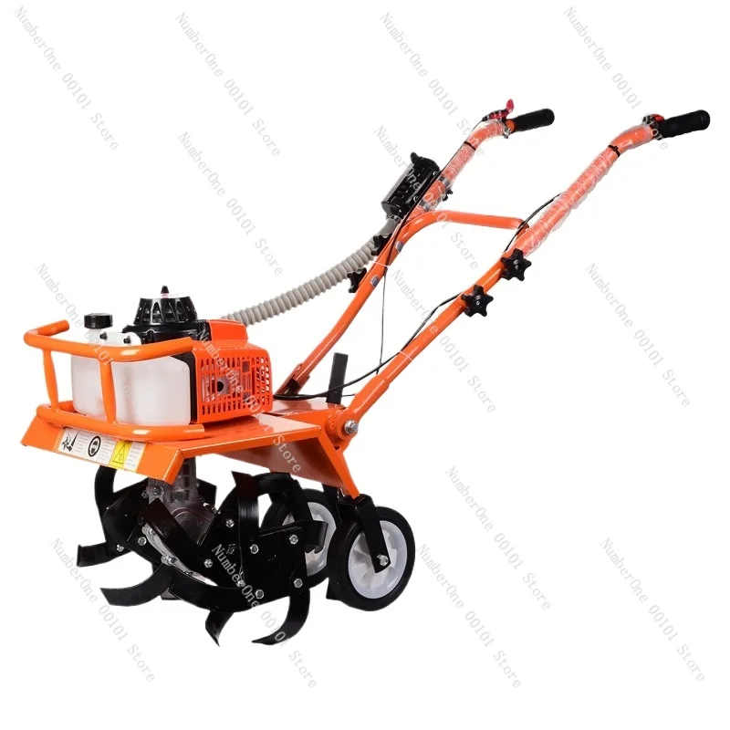 Two-Stroke Ground Blasting Machine Turning Machine Soil Loosening Weeding Machine Multi-Purpose Tiller Small Rotary Tille