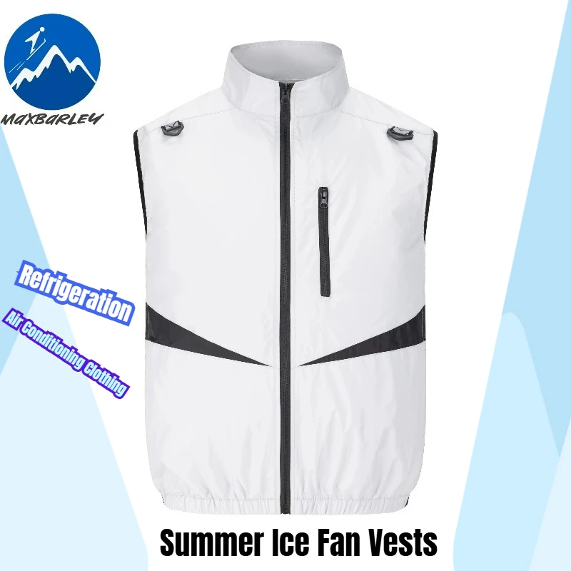 

Men Electric Fan Tank Top Sets Cooling Jacket Summer Lightweight Air Conditioning Fan Clothes Women Refrigeration Fishing Vest