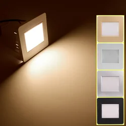 Square Wall Light Step Light LED 3CCT Recessed Stairs Lamp Indoor lighting Nightlight Stairway Led Corridor Foyer Kitchen Lamp