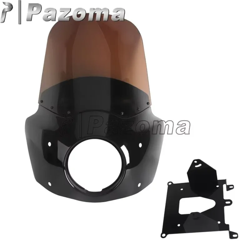 ABS Motorcycle Fairing With Baja Designs LP6 LED Lighting Bracket Kit For Harley Softail Fat Bob 114 FXFB FXFBS 2018-2024 view 3