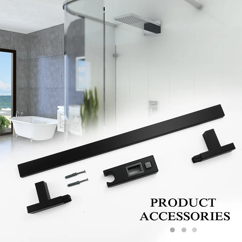 7 Functions Shower Head Adjustable Shower Riser High Pressure Rainfall Showerheads Sliding Bar for Bathroom Accessories White