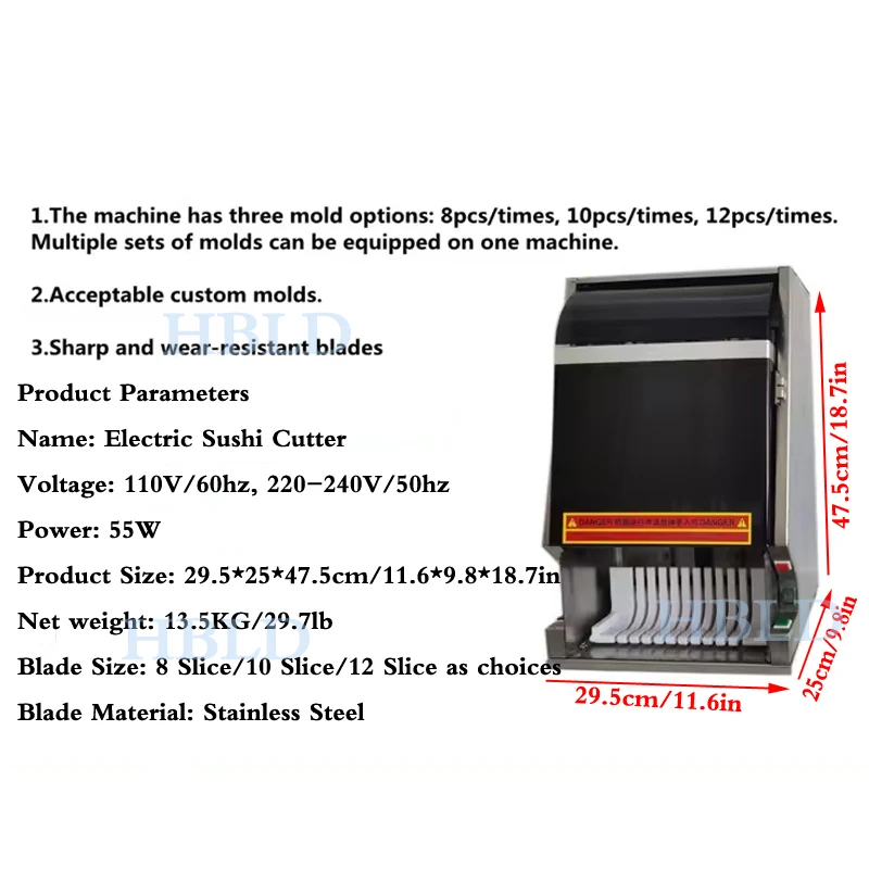 Japanese Style Bento Vegetable Slicer Commercial & Household Sushi Roll Cutting Machine Kitchen Tool for Perfect Slices