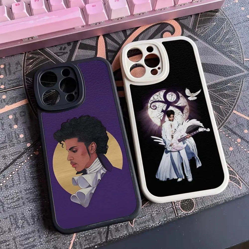 Prince Rogers Nelson Phone Case For Iphone 15 14 12 13 Pro Max 11 Mini X Xr Xs 7 8 Puls Lambskin Silicone Cover