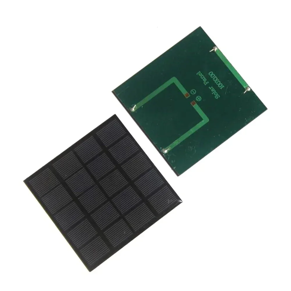 1pcs Outdoor Solar Panel 3W 5V Portable Fast Charger Polycrystalline Solar Panel 100*100mm 0-240MA For Solar Street Lights