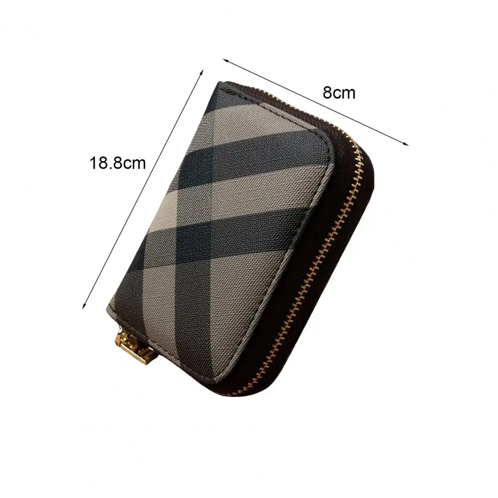 Card Holder Faux Leather Retro Organ Shape Geometric Pattern Multiple Card Slots for ID Drivers License Credit Cards Ticket